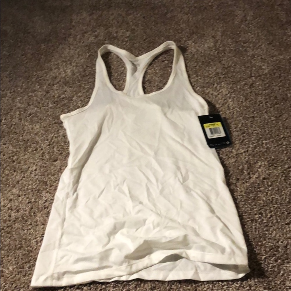 Nike white tank top workout shirt